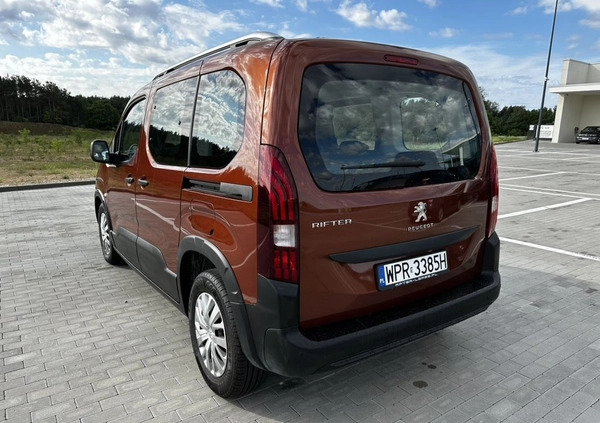 Peugeot Rifter cena 72000 przebieg: 93983, rok produkcji 2020 z Żabno małe 379